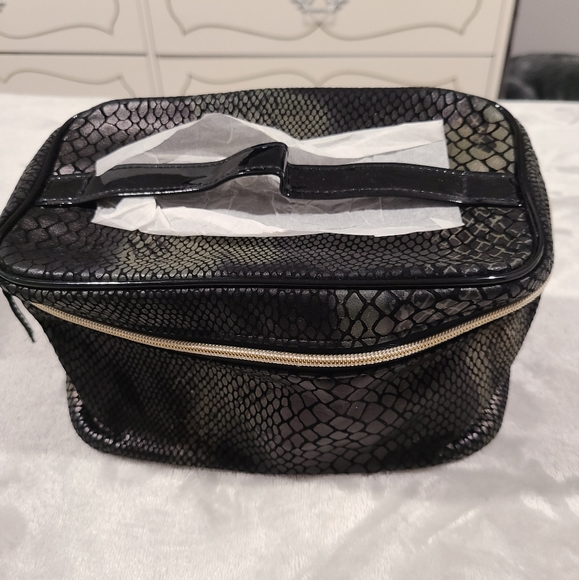 LANCOME snakeskin print makeup bag - Picture 1 of 6
